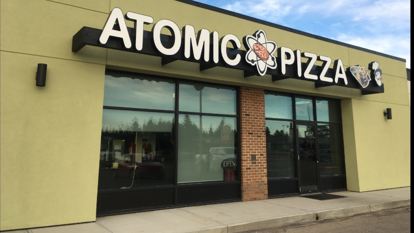 Delicious donairs at Atomic Pizza & Donair in Stony Plain